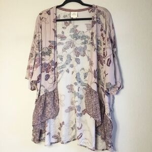 Knox rose duster coverup patchwork rose pattern witchy cottagecore fairycore